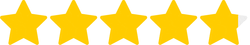 Application 4.9 stars rating